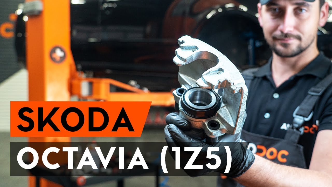 Cómo cambiar: pinza de freno de la parte delantera - Skoda Octavia 1Z5 | Guía de sustitución