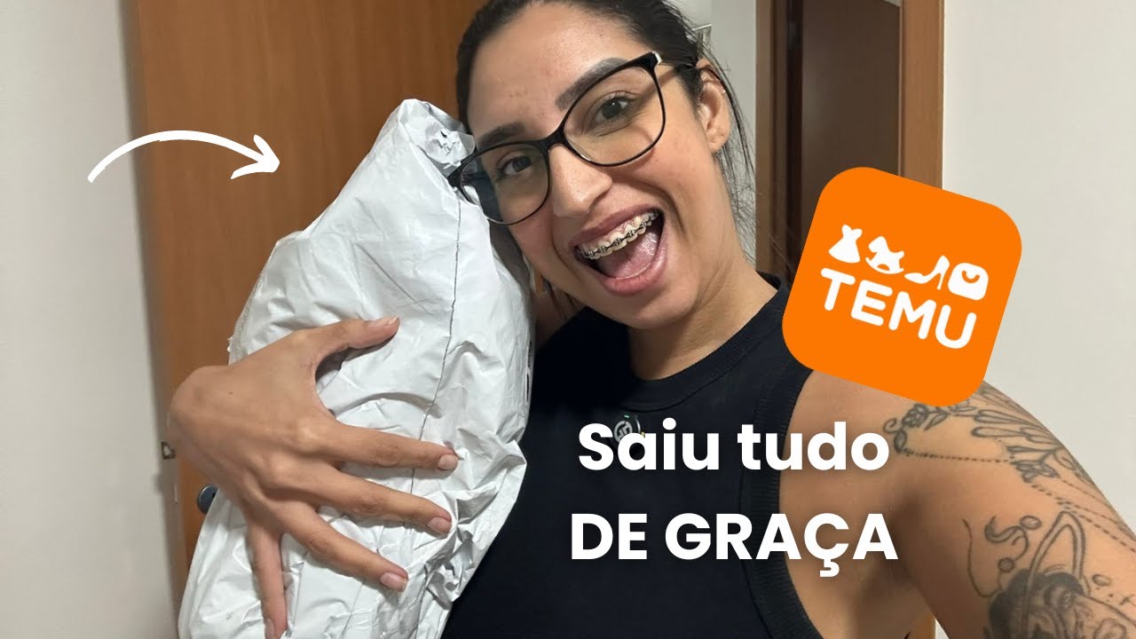 Comprinhas na Temu Brasil l Meus itens de graça da Temu chegaram 🥹