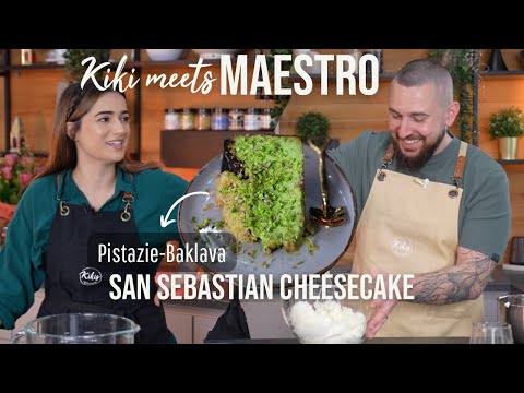 Kiki meets MAESTRO - San Sebastian Cheesecake Pistazie-Baklava ????
