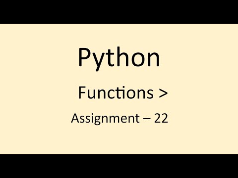 Assignment 22 Functions Python Nxtwave Ccbp