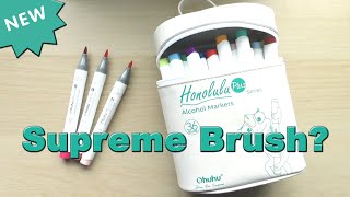 Ohuhu Honolulu Plus Markers Review || Compared with Honolulu B and Copic Ciao || Adult Colouring