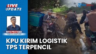 KPU Pesisir Barat Distribusikan Logistik Pakai Motor ke Wilayah Terpencil dan Tertinggal Way Haru