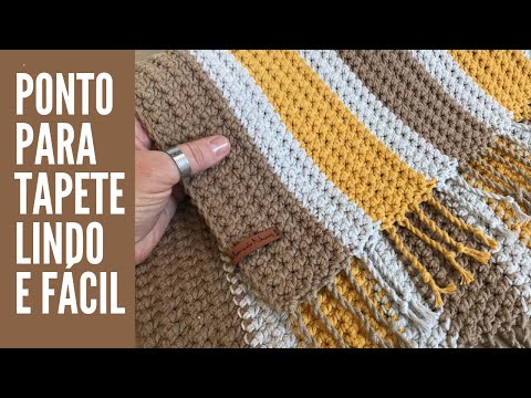 Crochet Rug Stitch - Beautiful and Easy - By Marcelo Nunes