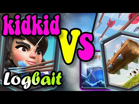 KIDKID LOGBAIT CLASSIC vs Hard Counter 🏆 Best Log Bait Deck in Clash Royale