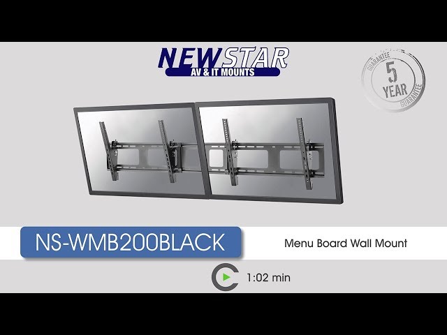Video teaser for NEWSTAR NS-WMB200BLACK MENU BOARD WALL MOUNT