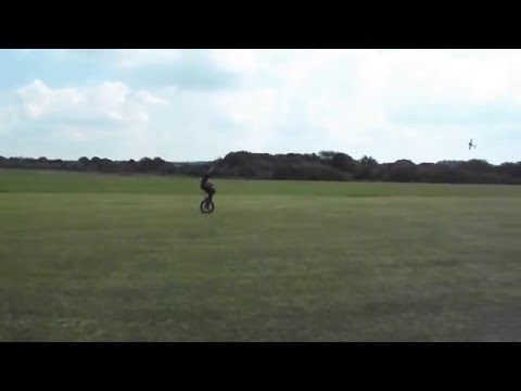 Greenacres MAC: Liam Clayton flies his plane 3D, while riding a unicycle!