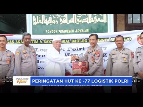 POLRESTA SIDOARJO BERIKAN SANTUNAN ANAK YATIM DALAM RANGKA HUT LOGISTIK POLRI