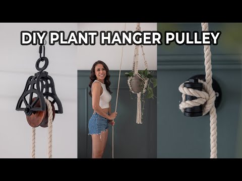 Plant Hanger Pulley System | DIY Easy Way To Water Your High Plants