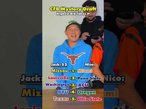 CFB MYSTERY DRAFT! 🔥 #CFB #TRIVIA #FOOTBALL #SHORTS #VIRAL