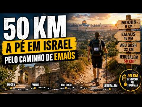 😱 Imperd&iacute;vel: 50 KM Pelo Caminho de Ema&uacute;s at&eacute; Jerusal&eacute;m | Uma Jornada nas P&aacute;ginas da B&iacute;blia 🇮🇱