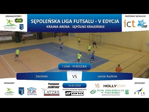 I Liga - VI Kolejka: Darchem - Lemar Kuchnie 0:5, 15.01.2016 r.