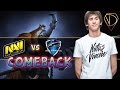 Dendi Magnus and great comeback! Na'Vi vs ...