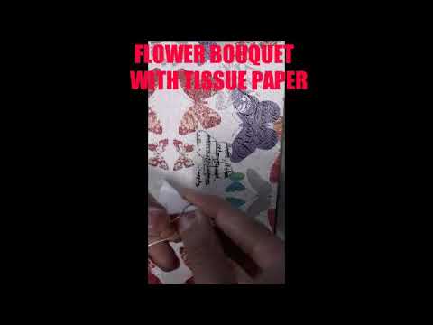 MAKING A FLOWER BOUQUET WITH TISSUE PAPER- @INSIYA'S ARTWOLD_EASY CRAFTS