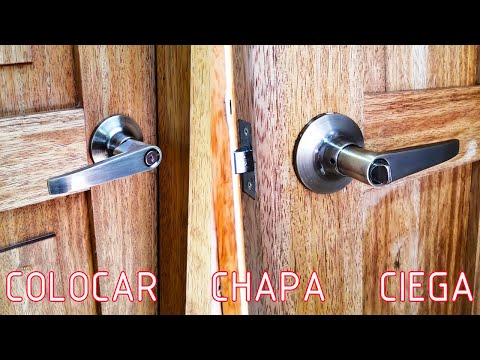 Como Colocar Chapa O Cerradura Ciega Para Puertas De Madera Interiores - Luis Lovon