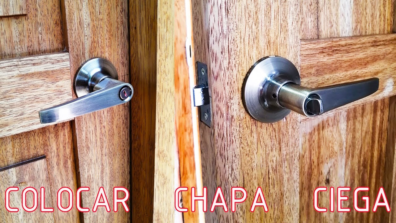 Como INSTALAR CHAPA O CERRADURA CIEGA Para Puertas Interiores De MADERA - Luis Lovon