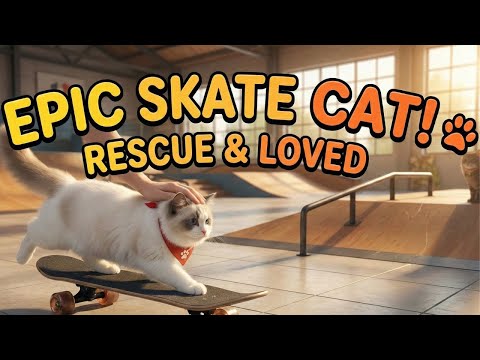 Meet Pookie: The Skateboarding Cat Who Stole a "Dog Person's" Heart 😺🛹