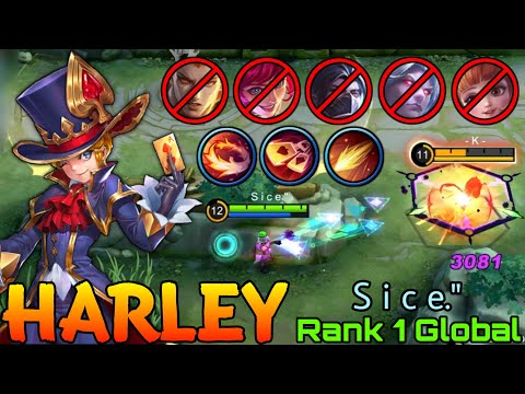 You Can't Escape Me! 17 Kills Harley Deadly Magic Combo - Top 1 Global Harley by  S i c e." - MLBB