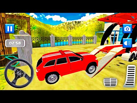 New Police Cars Transport Truck Simulator - Modern Prado Jeep Police Transporter | Android GamePlay