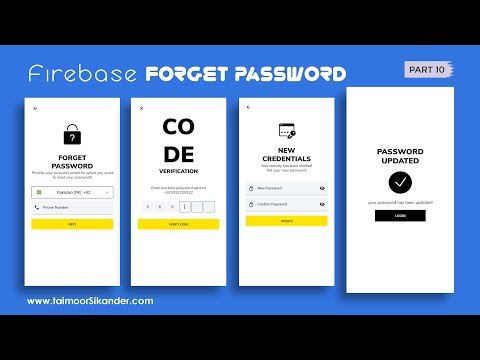 17 - Forgot Password Using Firebase Android -  Firebase Android Studio 2022