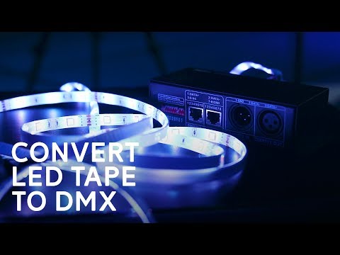 Part of a video titled How to Control LED Tape With DMX - YouTube
