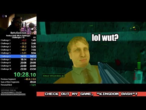 Perfect Dark XBLA | Challenges 1-15 - 43:35 Speedrun