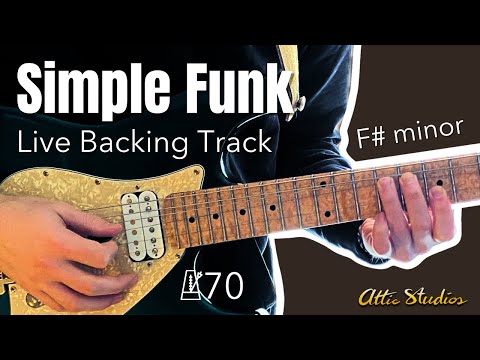 Simple Funk Backing Track in F#m | 70 bpm