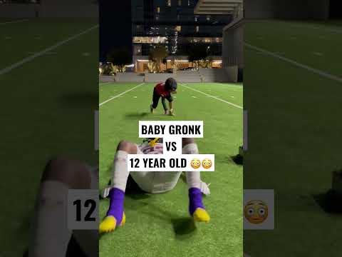 BABY GRONK FACED THE 12 YEAR OLD FOOTBALL PLAYER 👀👀 #shorts