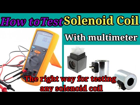 Part of a video titled The right way for testing any solenoid coil!! How To Test ... - YouTube