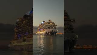 Norwegian Prima sailing away from Port Canaveral! #shorts #norwegianprima #portcanaveral #cruiseship