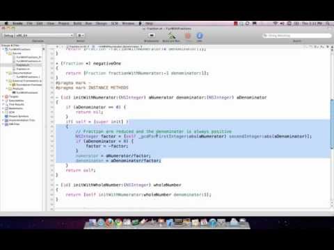 iOS Development Course Fall 2010 Lecture 10 - Fraction Class Unit Testing