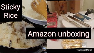 Amazon Unboxing || Fried Sticky Rice Recipe||(2020) @NajimasCookingVlogs