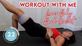 Booty Band Workout: Train With Me At-Home or Gym (Less than 30 Mins)