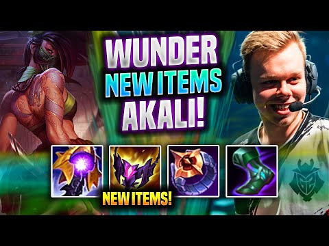 WUNDER PICKS AKALI WITH NEW ITEMS! - G2 Wunder Plays Akali MID vs Gragas! | Preseason 2022