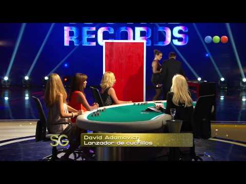 Records Guiness Lanza cuchillos prueba 2 - Susana Giménez