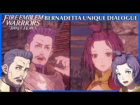 Bernadetta meets her Dad unique dialogue - Fire Emblem Warriors Three Hopes