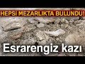 Mezarlıkta Esrarengiz Kazı! Kazılan Çukurun Etrafında Küp Parçaları Bulundu Mezarlıkta Esrarengiz Kazı! Kazılan Çukurun Etrafında Küp Parçaları Bulundu