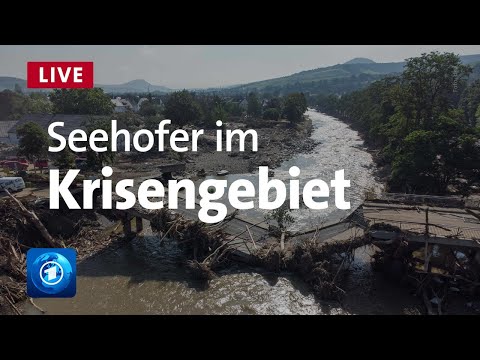 Statement Seehofer in Hochwasser-Gebiet Bad Neuenahr-Ahrweiler