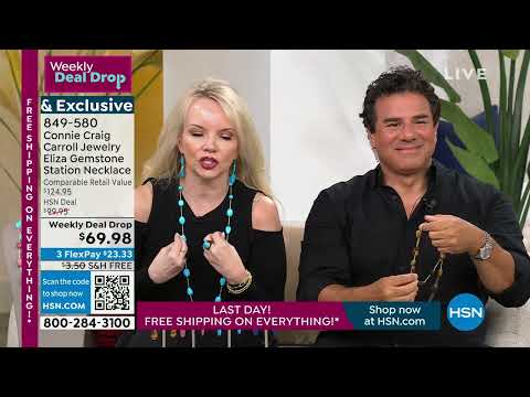 Connie Craig Carroll Jewelry Eliza 36" Gemstone Station ...