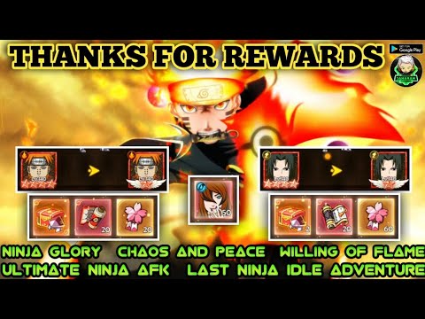THANKS FOR REWARDS CLEAR GROWTH ACTIVITY NINJA LEGEND IDLE | NINJA GLORY