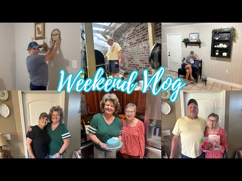 WEEKEND VLOG! THRIFT HAUL (styled), Spoiling the mama’s  & back porch chat! #homedecor  #thrifthaul