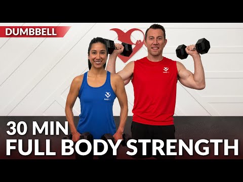 30-Min Full Body Dumbbell Workout — Weight Training