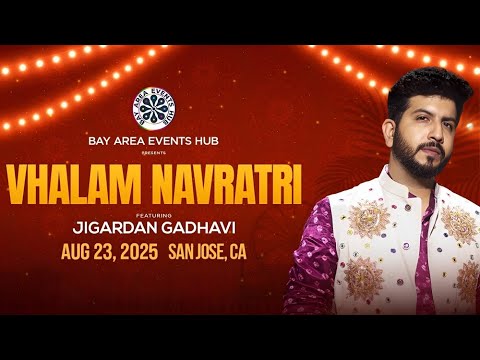 Jigardan Gadhavi Live Garba in San Jose | Navratri 2025 Kickoff Night 