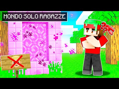 ENTRO NEL MONDO SEGRETO di SOLE RAGAZZE😰SU MINECRAFT