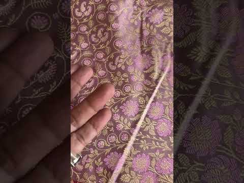 Silk Tanchoi Floral Jaal Saree