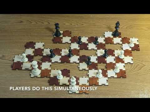 Chess Board Changes Shape -- Puzzle Board Chess