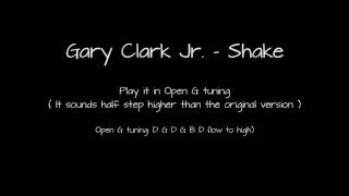 Backing track - Open G - in the style of Shake - Gary Clark Jr.
