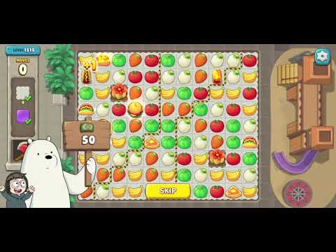 We Bare Bears Match3 Repairs Level 1515 - No Boosters