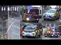 Fire Engines Responding To Severe Fire In London High Rise Tower Block