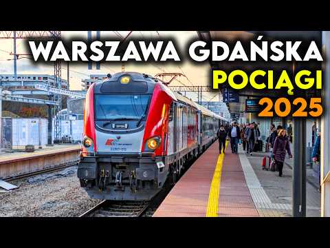 Pociągi Warszawa Gdańska 2025 - Regiojet, EIC Ślęża, IC Podlasiak, IC Zamoyski, IC Mewa, IC Sobieski