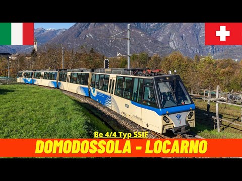 Cab Ride Domodossola - Locarno (Vigezzina - Centovalli Railway, Italy, Switzerland) driver's view 4K